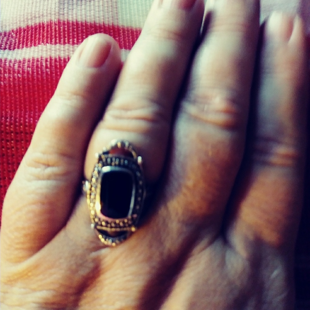 .925 Onyx ring